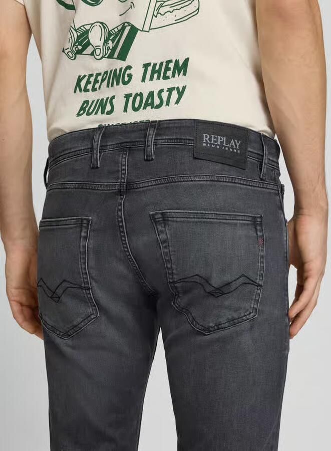 Replay slim fit jeans in 5-pocketmodel model 'Grover' - Foto 4