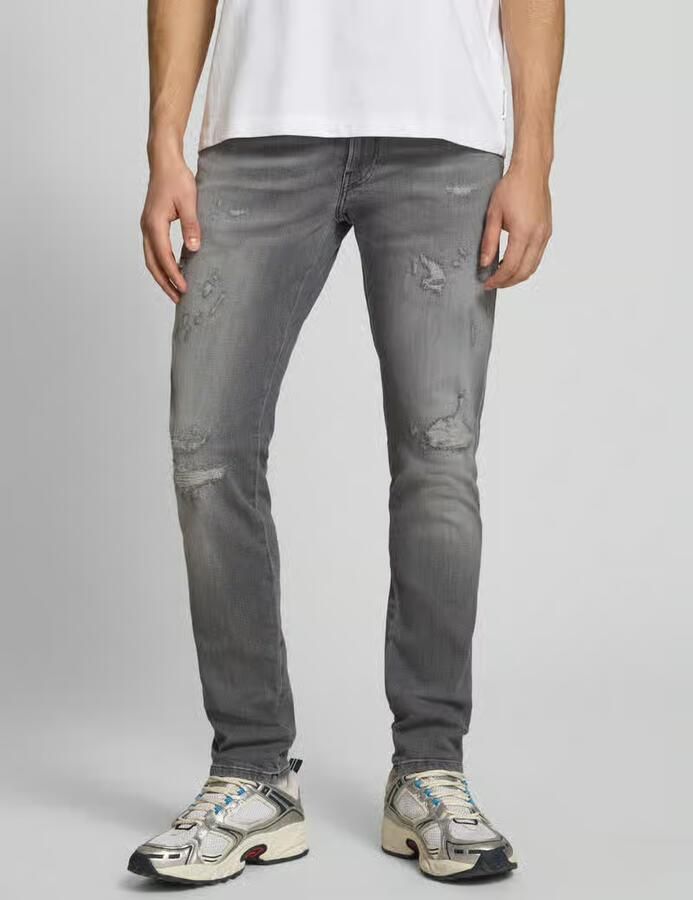 Replay slim fit jeans in destroyed-look model 'Anbass' - Foto 2