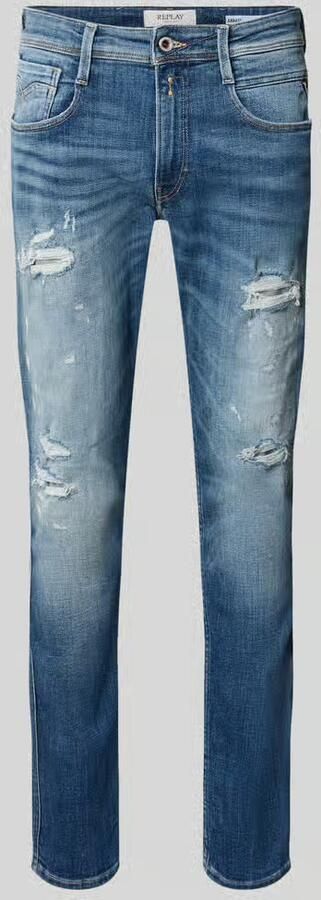 Replay Slim fit jeans in used-look model 'Anbass'