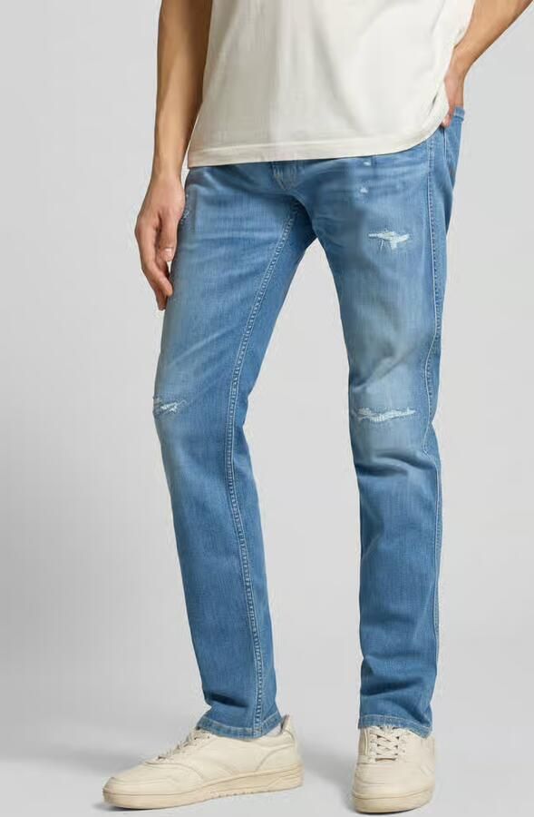 Replay Slim fit jeans in used-look model 'Anbass' - Foto 4