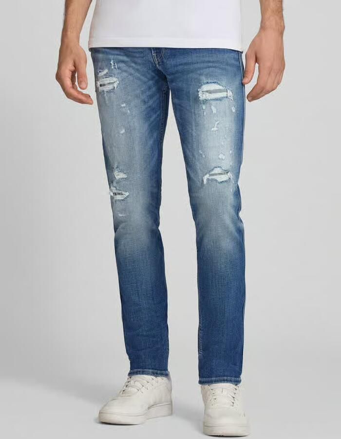 Replay Slim fit jeans in used-look model 'Anbass' - Foto 3