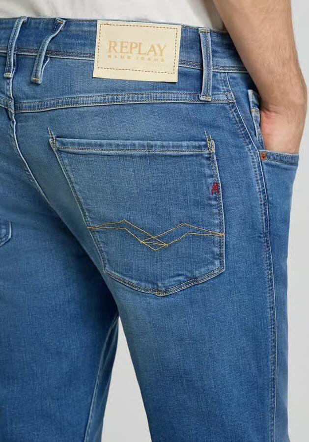 Replay Slim fit jeans met 5-pocketmodel Model 'Anbass' - Foto 2