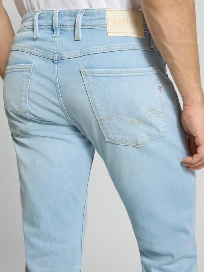 Replay Slim fit jeans met steekzakken model 'Anbass'