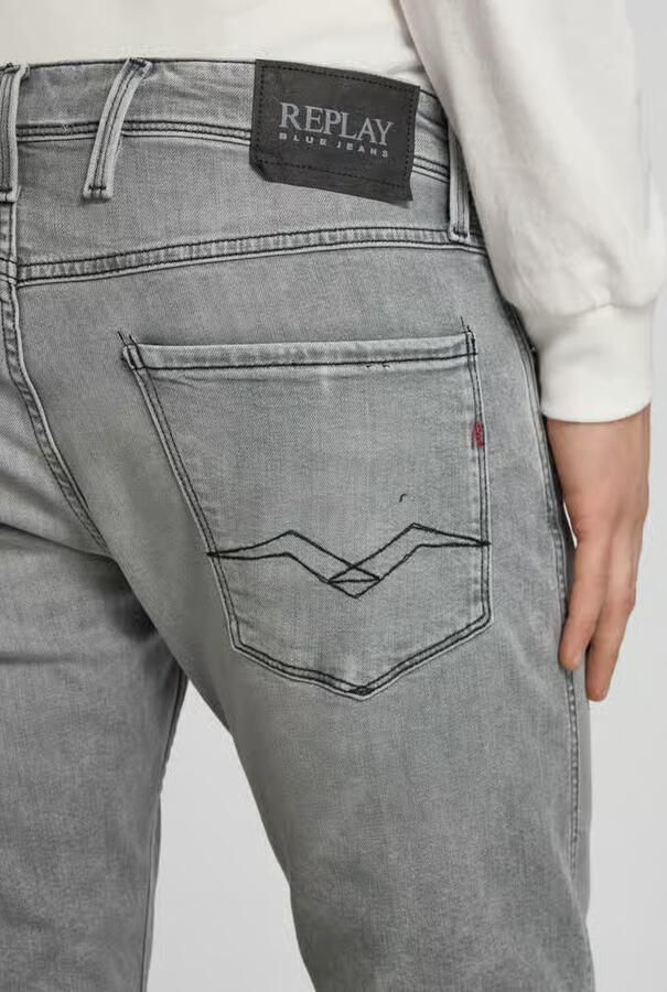 Replay slim fit jeans met steekzakken model 'Anbass'