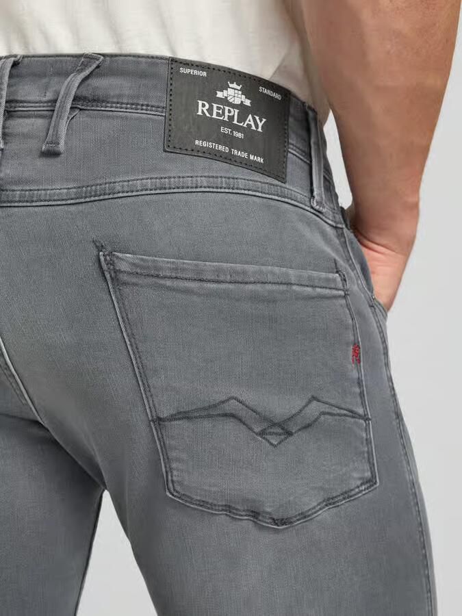 Replay slim fit jeans met steekzakken model 'ANBASS' - Foto 8
