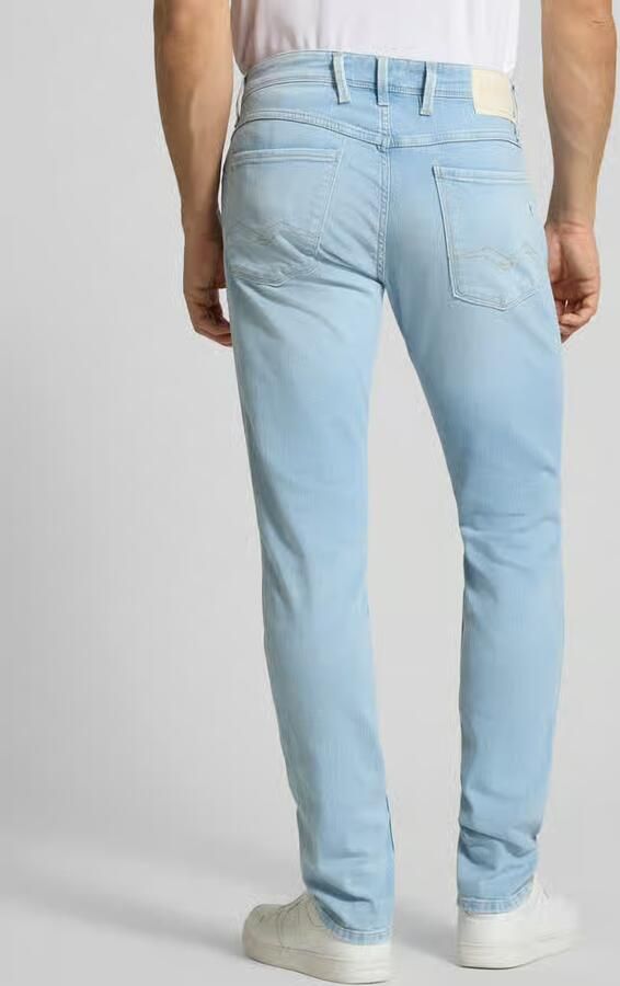 Replay Slim fit jeans met steekzakken model 'Anbass' - Foto 3