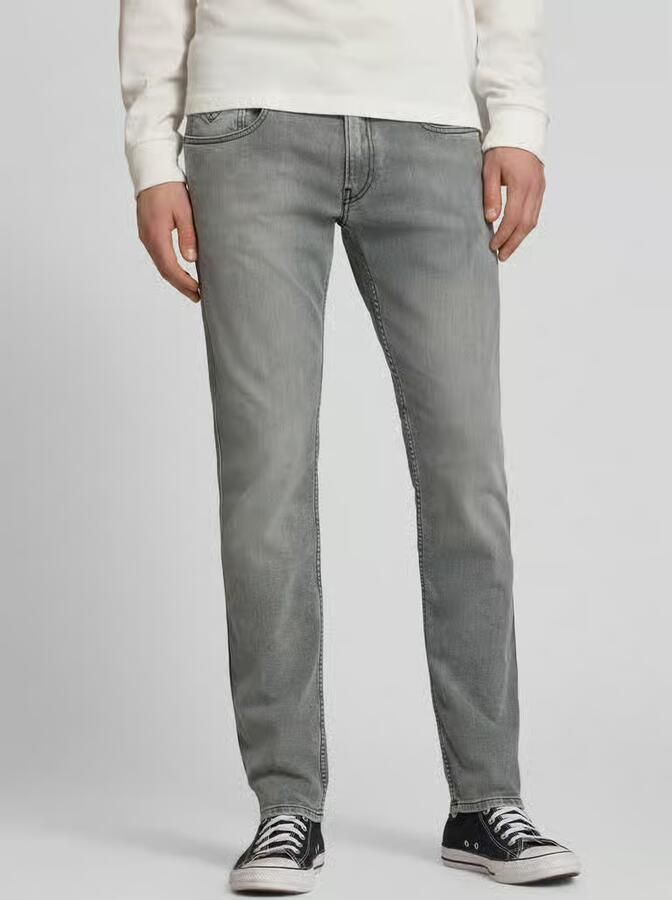 Replay slim fit jeans met steekzakken model 'Anbass' - Foto 2