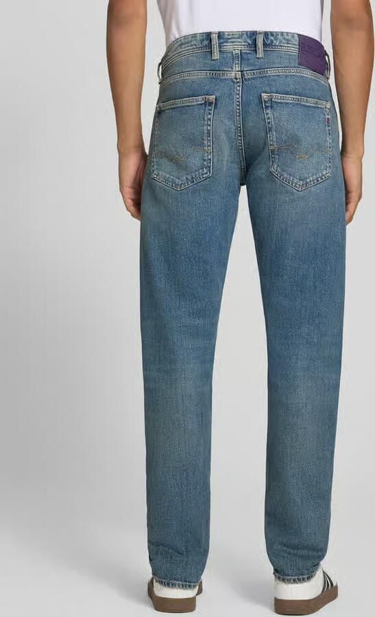 Replay Slim fit jeans van katoenmix model 'Grover' - Foto 3