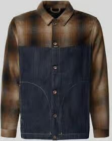 Replay Slim fit overhemdjack van puur katoen