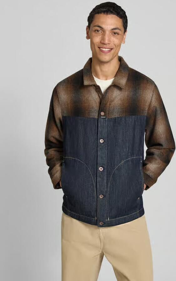 Replay Slim fit overhemdjack van puur katoen - Foto 2