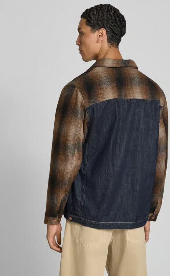 Replay Slim fit overhemdjack van puur katoen - Foto 3