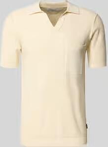 Replay Slim Fit poloshirt in brei-look