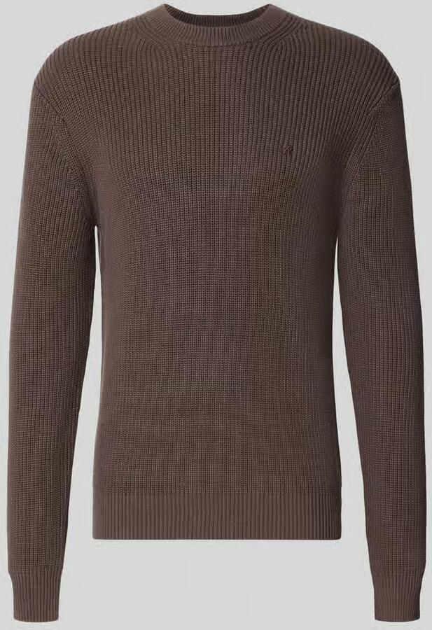 Replay Slim fit pullover van pure katoen in tricotlook