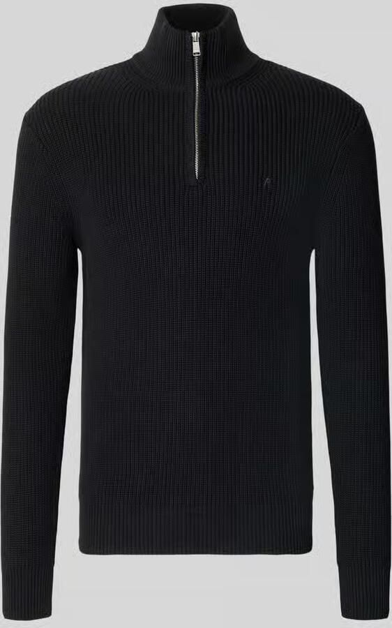 Replay Slim fit pullover van pure katoen in tricotlook