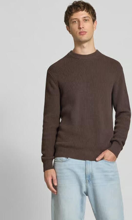 Replay Slim fit pullover van pure katoen in tricotlook - Foto 3
