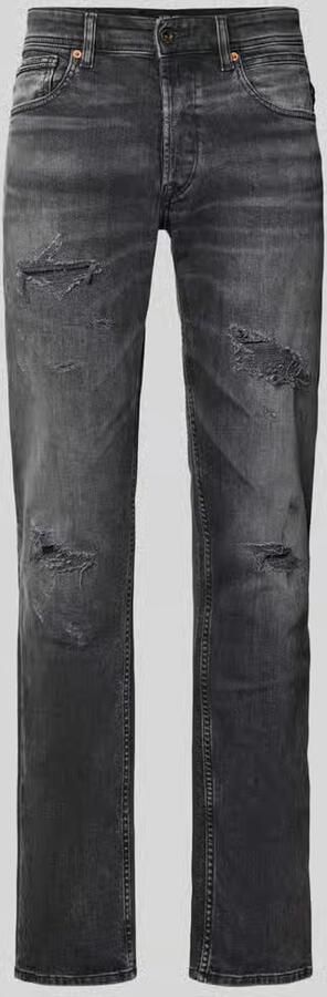 Replay straight fit jeans in destroyed-look model 'GROVER'