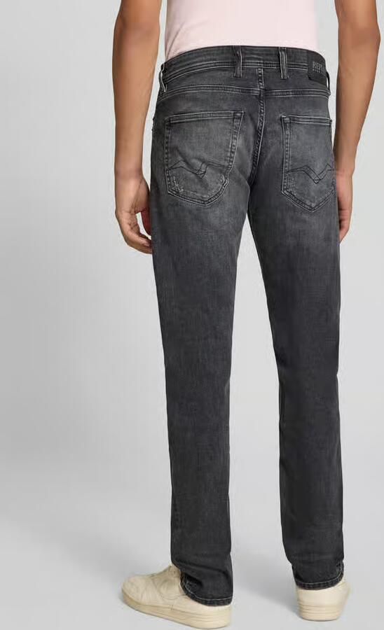 Replay straight fit jeans in destroyed-look model 'GROVER' - Foto 2