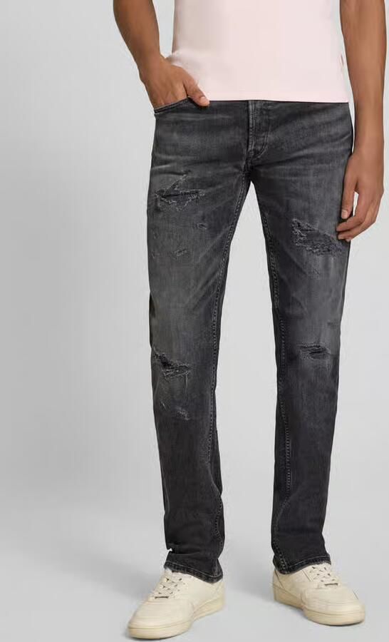 Replay straight fit jeans in destroyed-look model 'GROVER' - Foto 3