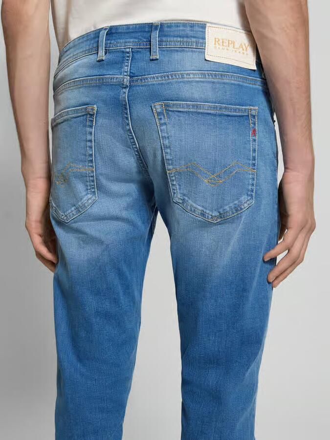 Replay Straight fit jeans in 5-pocketmodel model 'GROVER' - Foto 8