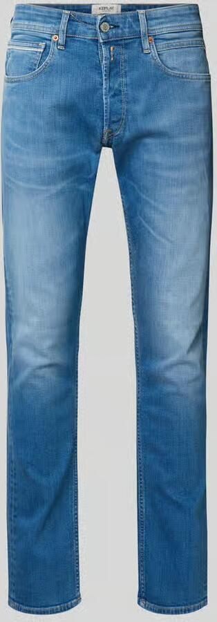 Replay Straight fit jeans in 5-pocketmodel model 'GROVER' - Foto 7