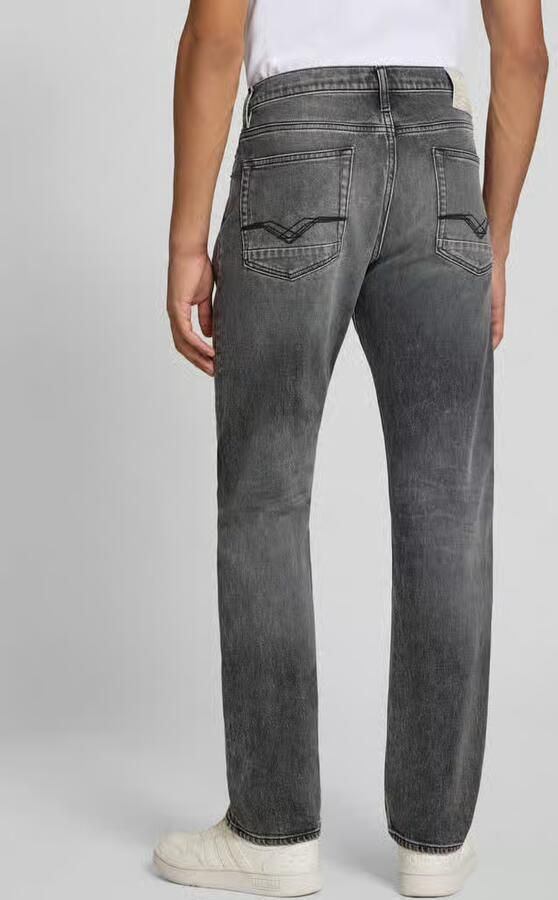 Replay straight fit jeans met steekzakken model 'AIDEEN' - Foto 3