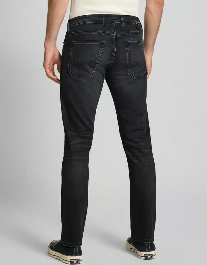 Replay Straight fit jeans met steekzakken model 'GROVER'