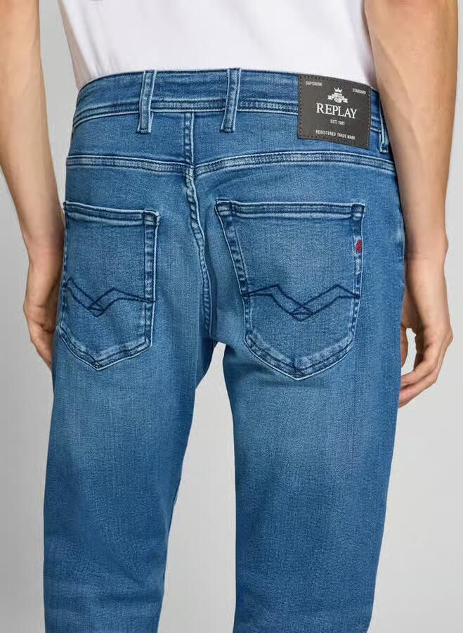Replay Straight leg jeans in 5-pocketmodel model 'GROVER' - Foto 6