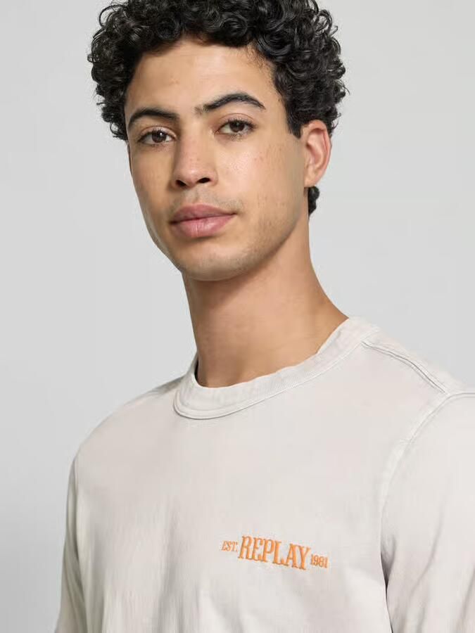 Replay T-shirt met logoprint regular fit