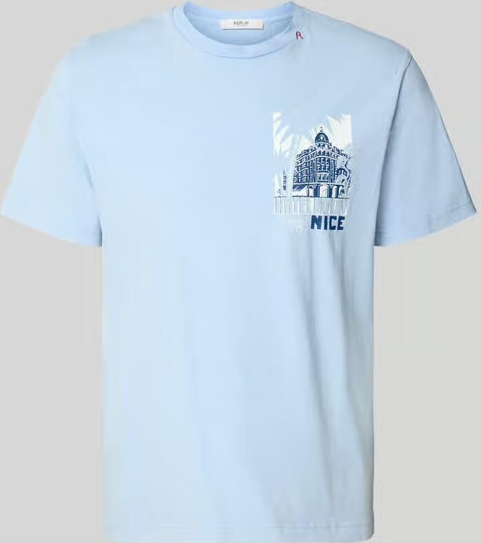 Replay T-shirt met logoprint regular fit