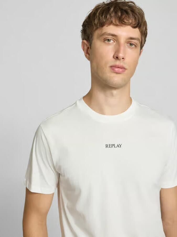 Replay T-shirt Korte Mouw M3098.2660-011 NATURAL WHITE - Foto 5