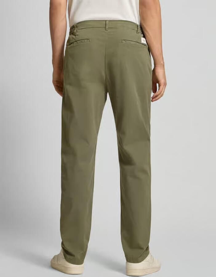 Replay Tapered fit chino met bandplooien model 'ADHANN'