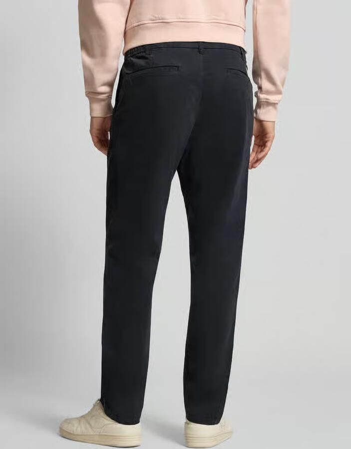 Replay Tapered fit chino met bandplooien model 'ADHANN'