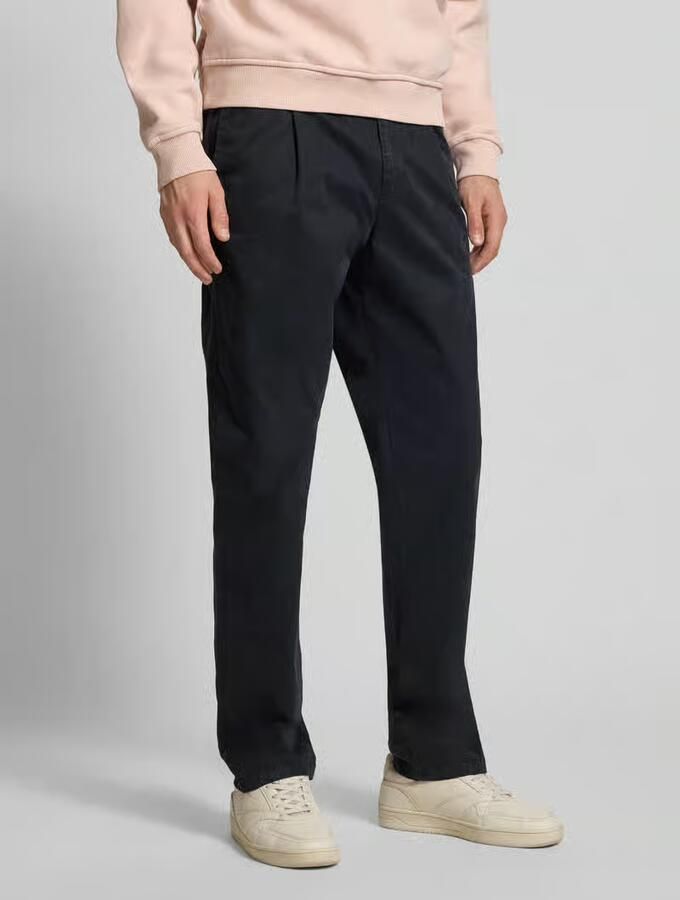 Replay Tapered fit chino met bandplooien model 'ADHANN' - Foto 2