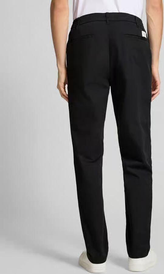 Replay Tapered fit chino met bandplooien model 'ADHANN'
