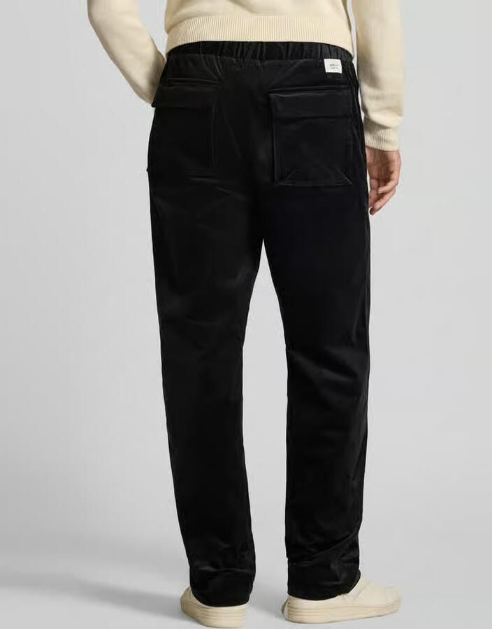 Replay Tapered fit corduroy broek met riem