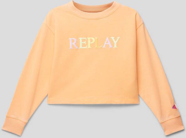 Replay Sweatshirt met logoprint
