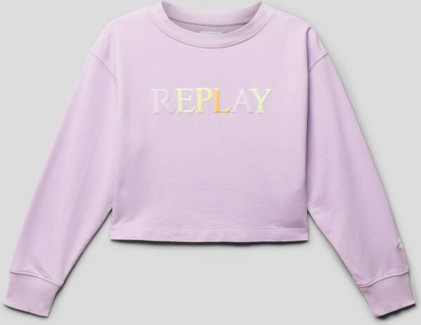 Replay Sweatshirt met logoprint
