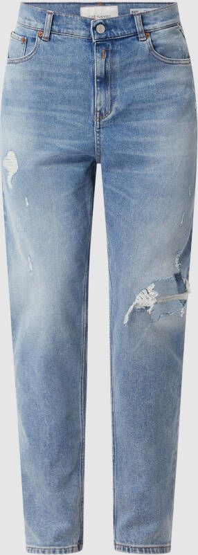 Replay Tapered fit high waist jeans met stretch model 'Kiley'