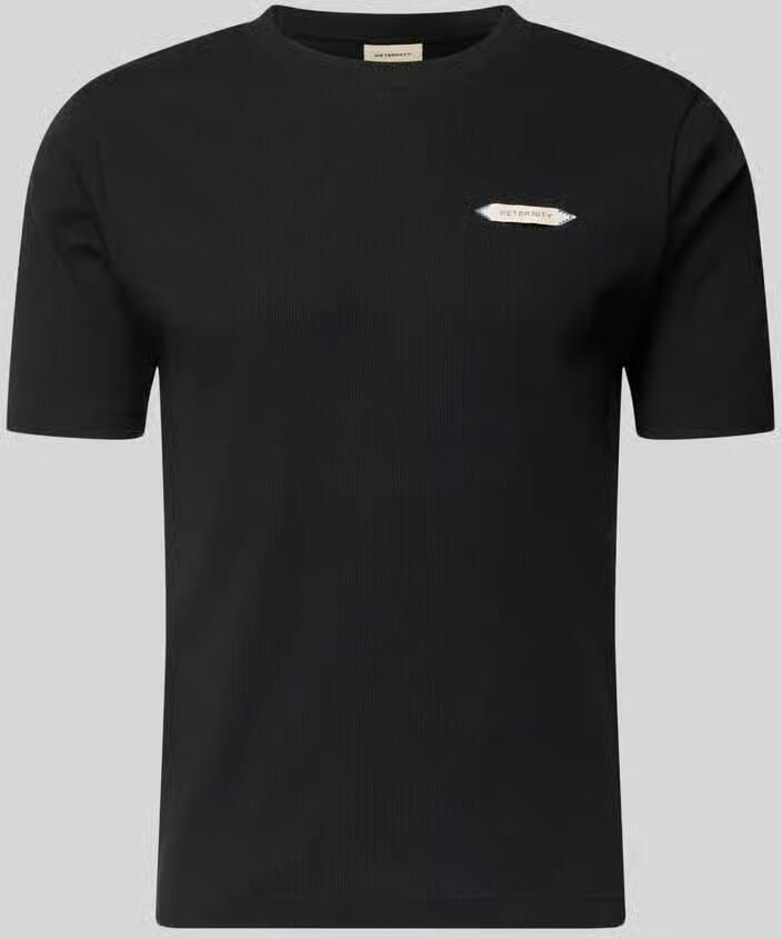 RETERNITY Slim Fit t-shirt van elastische katoenmix model 'L ATELIER'