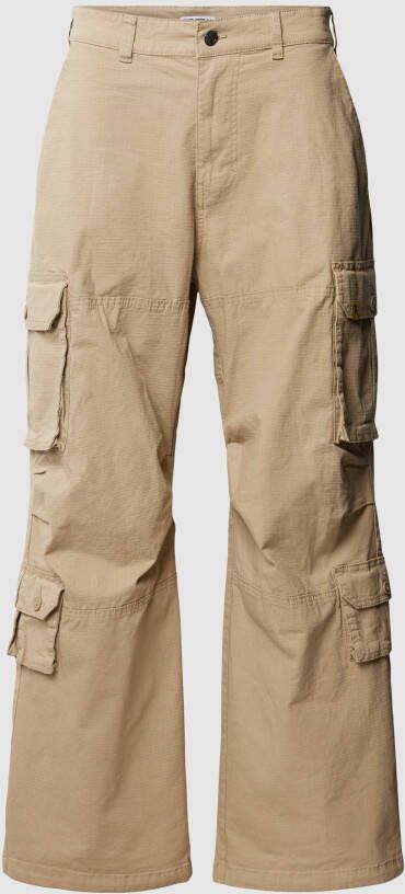 REVIEW Baggy fit cargobroek met labeldetail