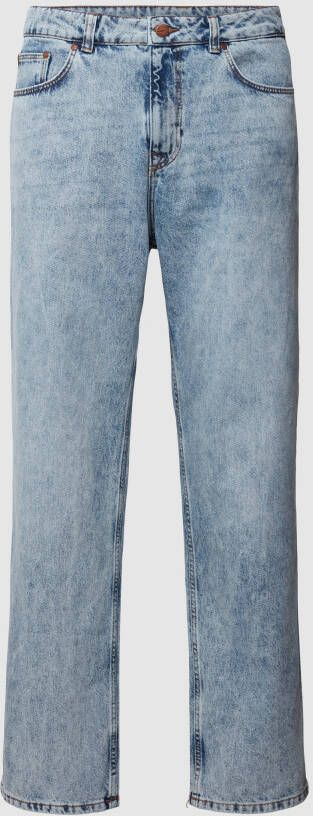 REVIEW Baggy fit jeans met labeldetail