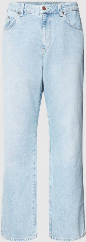 REVIEW Baggy fit jeans met merkdetail