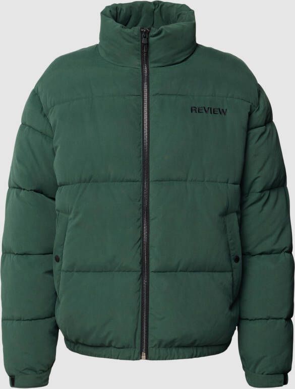 REVIEW Gewatteerd jack met labelstitching