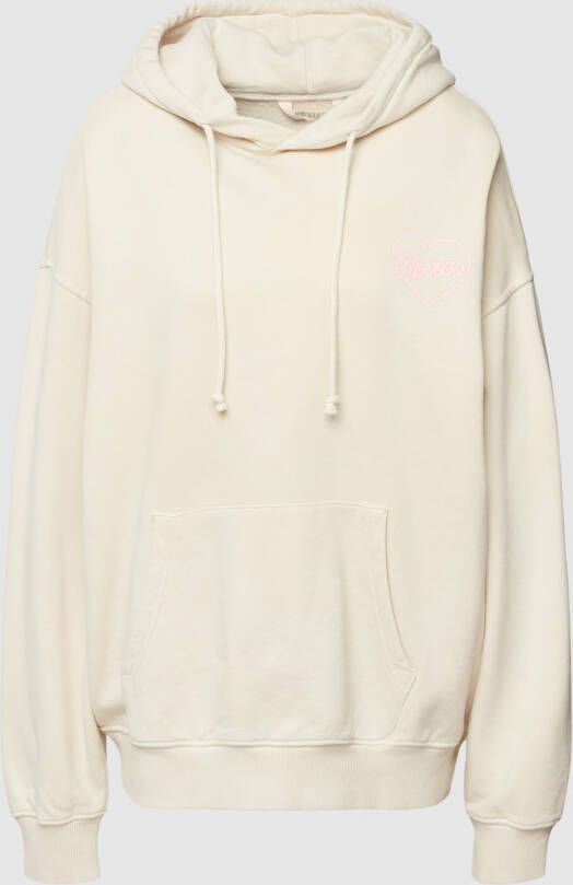REVIEW Hoodie met labelprint