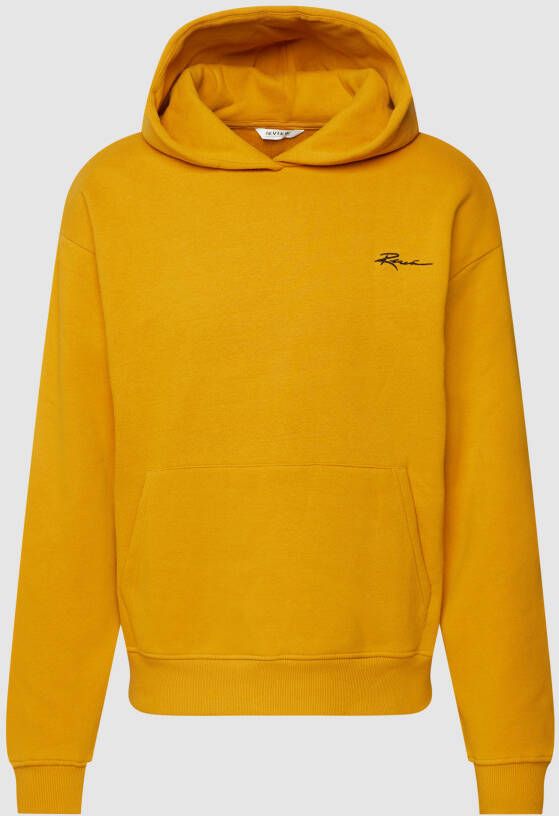 REVIEW Hoodie met labelstitching
