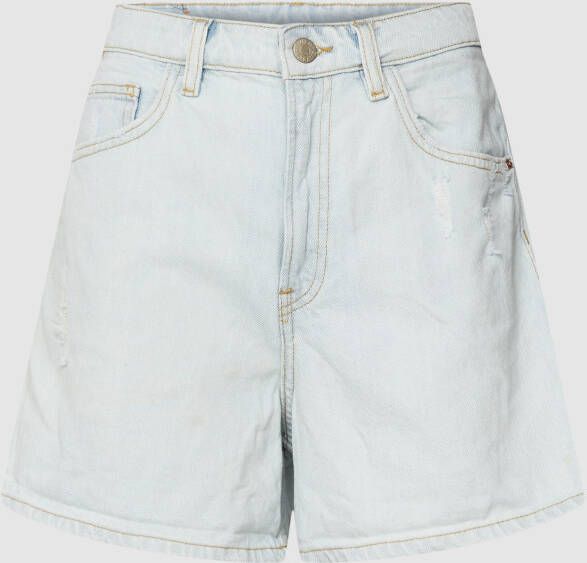 REVIEW Korte jeans in used-look model 'MOM SHORT BLEACH'