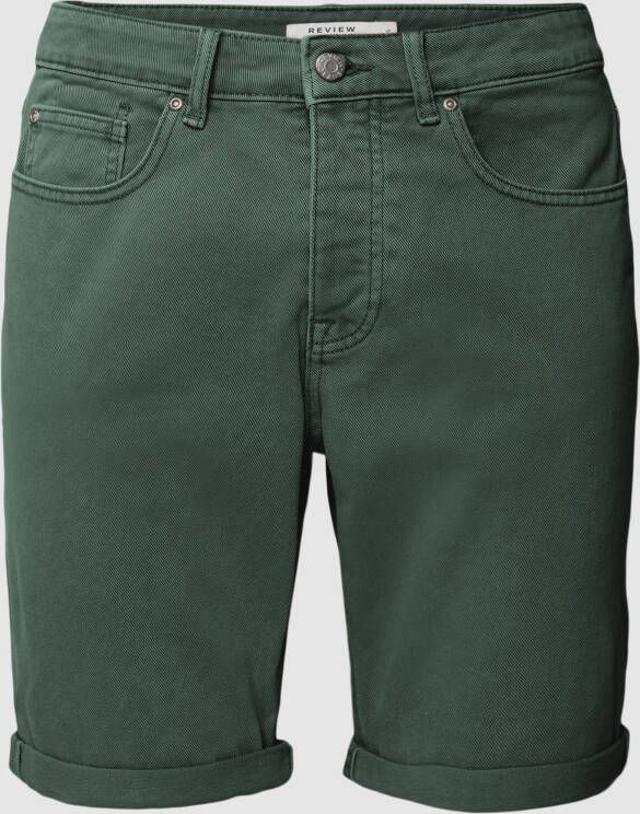 REVIEW Korte jeans met labeldetail model 'CLRD DNM SHORTS'