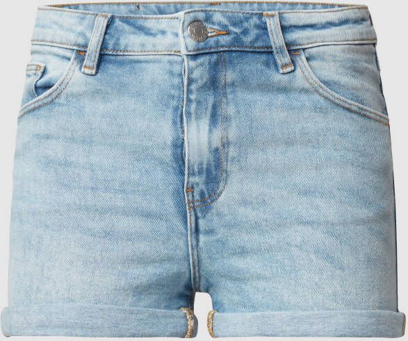 REVIEW Korte jeans van sweat-denim