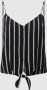 Review Korte top met strikdetail model 'VISC KNOT STRIPE' - Thumbnail 3
