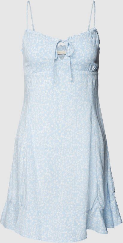 REVIEW Mini-jurk van viscose met all-over motief